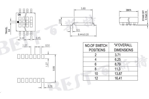 編碼開關HDS4參考圖紙 編碼開關HDS4參考圖紙